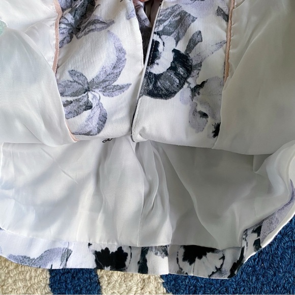 🖤 H&M BLACK WHITE FLORAL BLAZER JACKET! - Picture 11 of 14